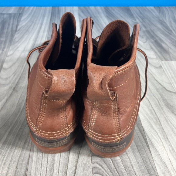 Kenetrek Rubber Leather‎ Brown Steel Shank Lace up Duck Boots Mens Size 13